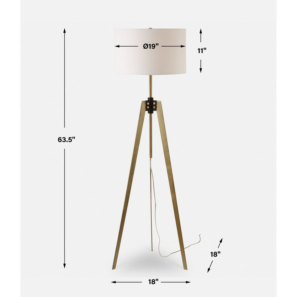 Uttermost 30357 Anchorage - 1 Light Tri-pod Floor Lamp-63.5 Inches Tall and 19 Inches Wide UT-30357