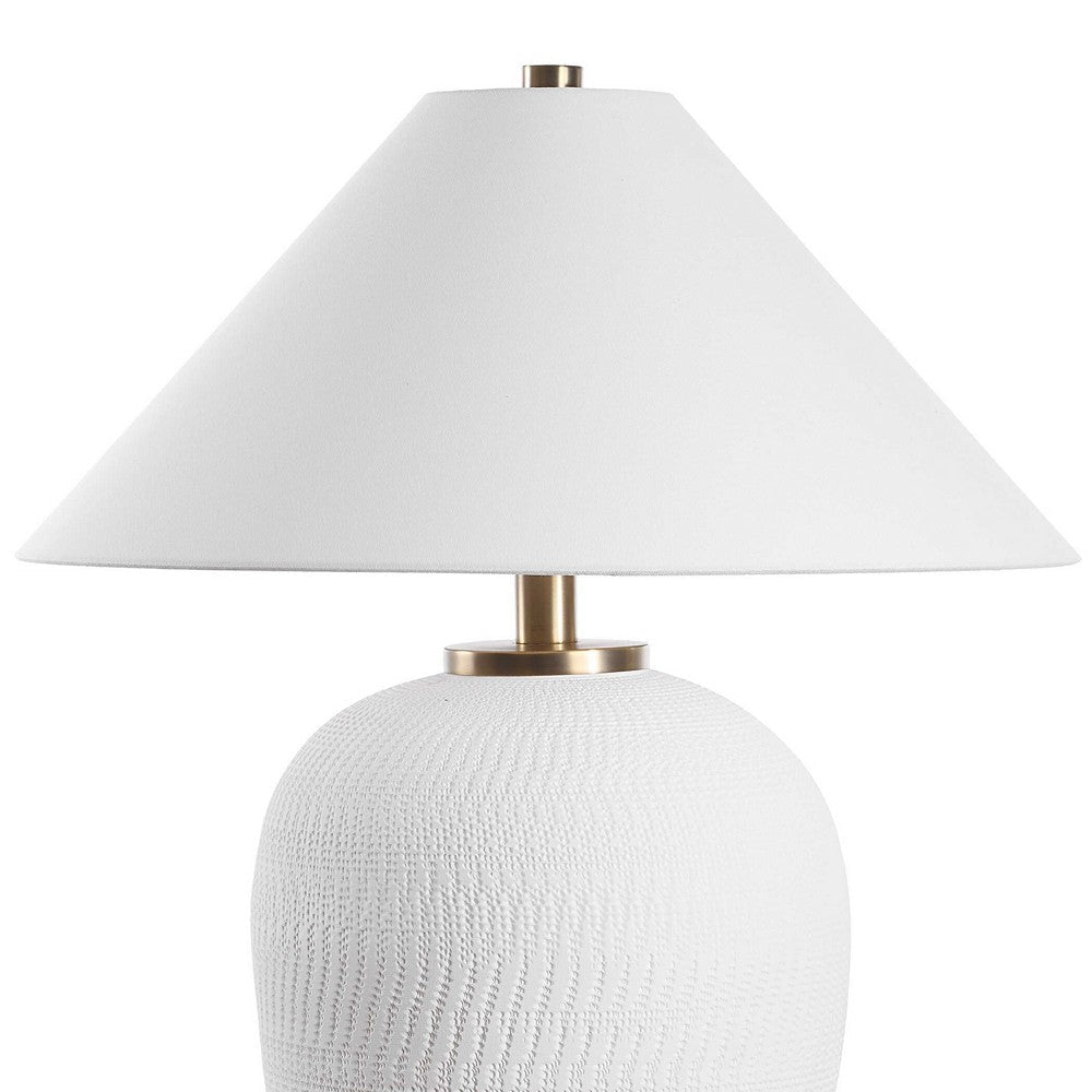 Uttermost Merriton Matt White Table Lamp UT-30451