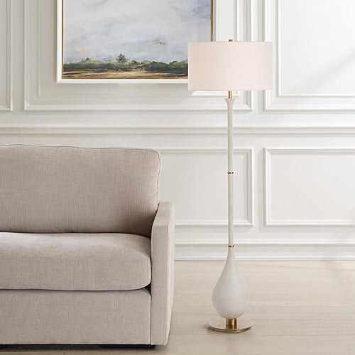 Uttermost Dewdrop Ivory Floor Lamp