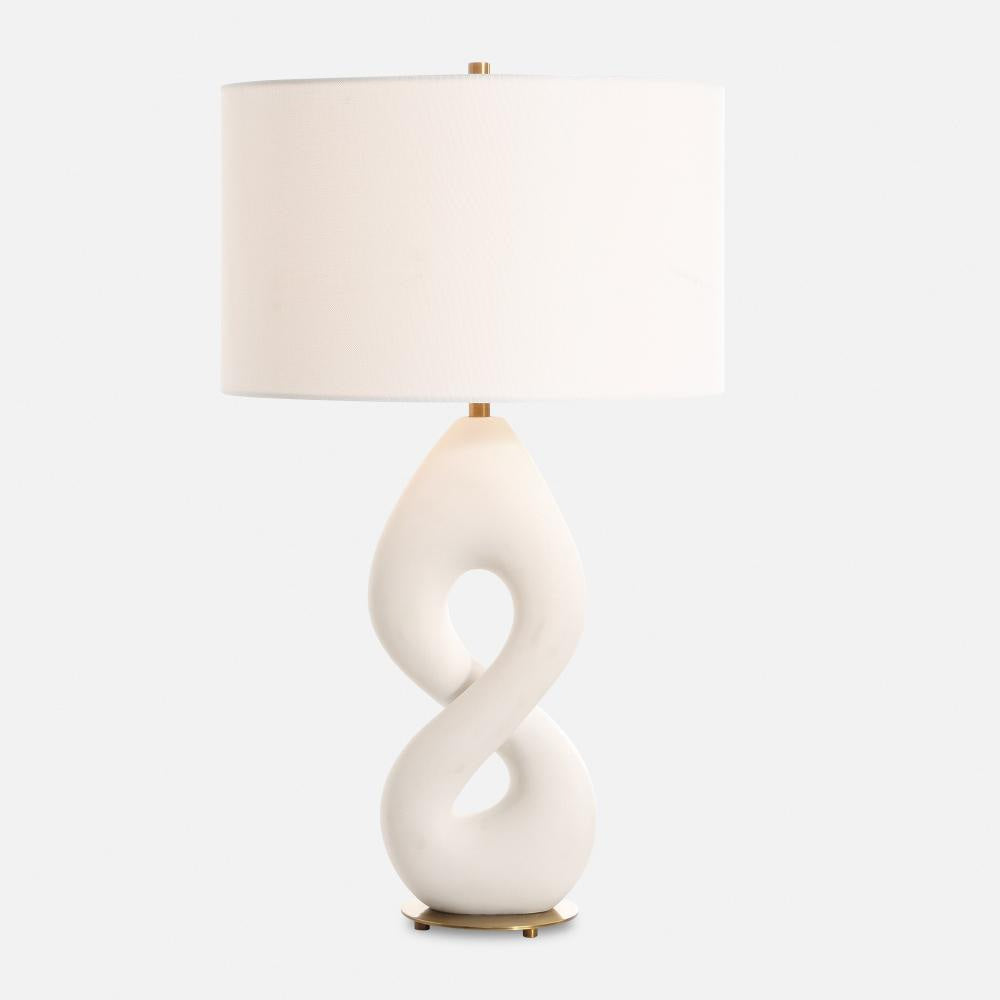 Uttermost Meridian Ivory Stone Table Lamp UT-30483