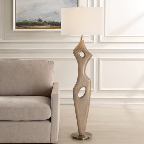 Uttermost Almyra Solid Wood Floor Lamp