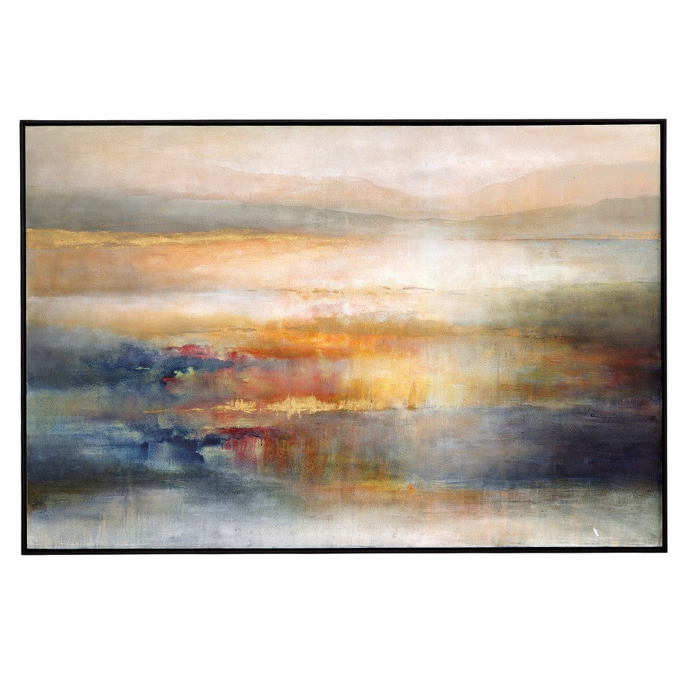 Uttermost 32286 Seafaring Dusk - Hand Painted Abstract Wall Art-61 Inches Tall and 41 Inches Wide