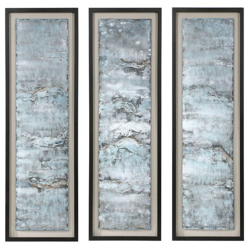 Ocean Swell - 65.7 inch Metal Art (Set of 3)