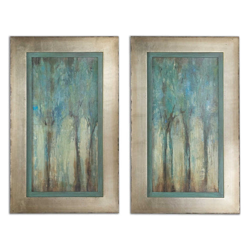 Whispering Wind - 34.63 inch Framed Art (Set of 2) - 21.13 inches wide by 1.5 inches deep