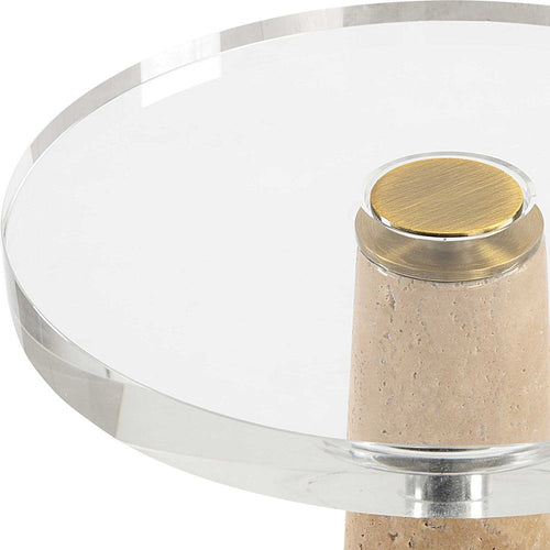 Uttermost Niari Travertine Drink Table
