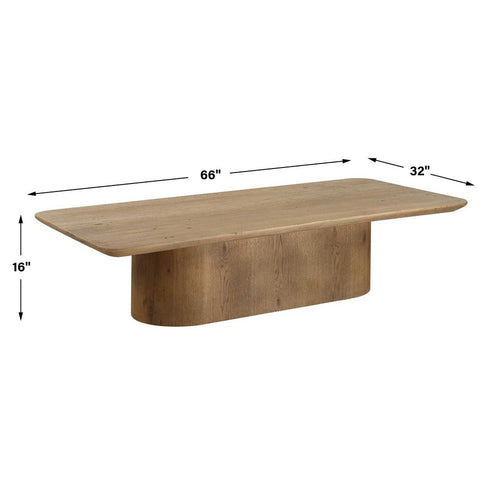 Uttermost Camerlin Oak Coffee Table