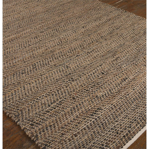 Uttermost 71001-9 Tobais Rescued Leather & Hemp Rug, 9' x 12'