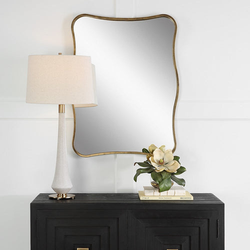 Pavia - Curvy Vanity Mirror-36.25 Inches Tall and 27.5 Inches Wide