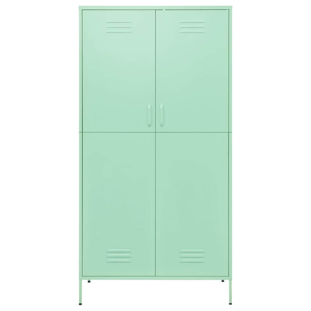 vidaXL Wardrobe Mint 35.4"x19.7"x70.9" Steel