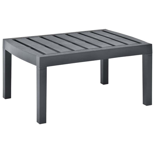 Akon Rectangular Garden Table | Matte Anthracite Plastic 31"