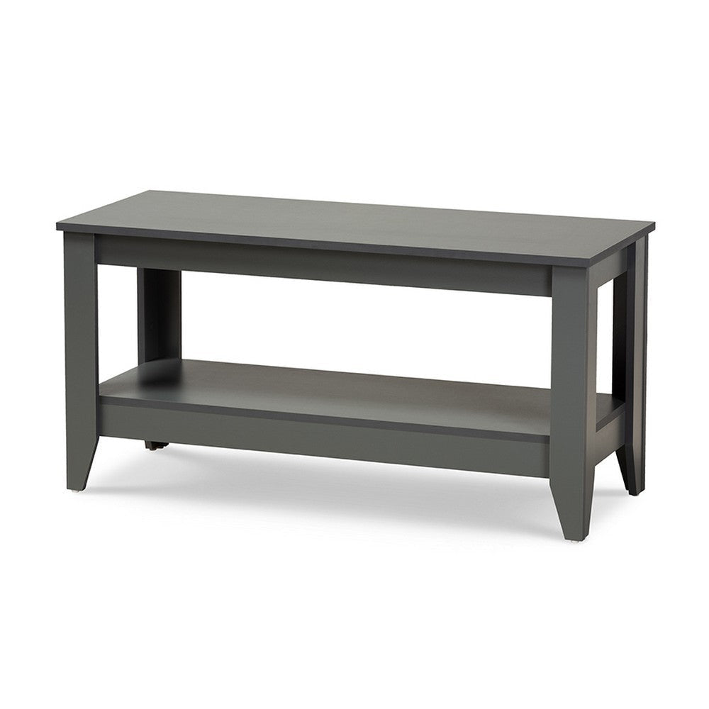 Baxton Studio Elada Modern and Contemporary Grey Finished Wood Coffee Table WHI-CT8000-Grey-CT