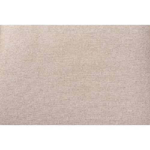 Baxton Studio Estelle Modern Beige Fabric and Dark Brown Finished Wood 5-Piece Dining Set