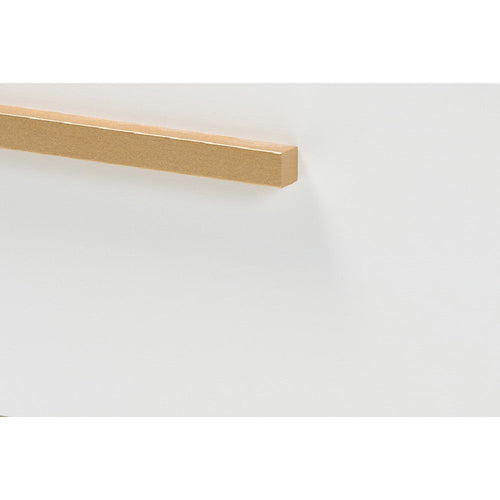 Baxton Studio Giolla Contemporary Glam and Luxe White Finished Wood and Gold Metal 2-Drawer End Table