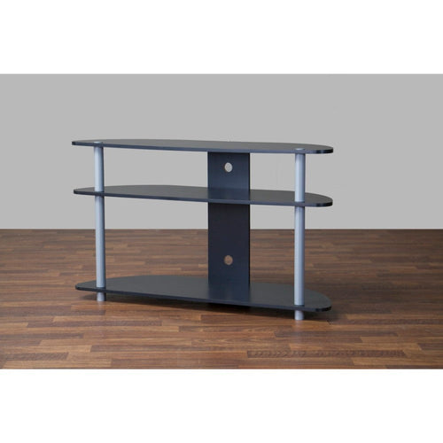 Baxton Studio Orbit Black and Silver TV Stand