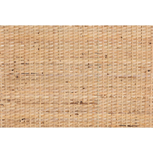 bali & pari Acelin Modern Bohemian Natural Brown Rattan Nightstand