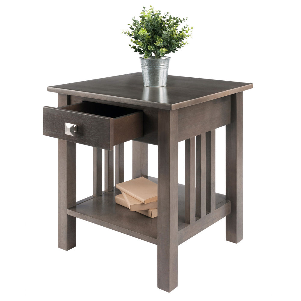 Stafford Accent Table Oyster Gray WIN-16018