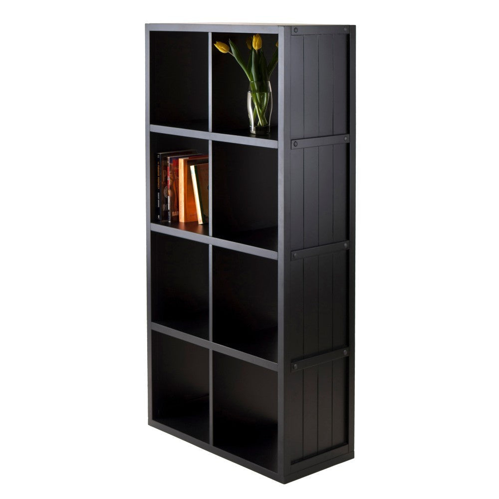 Timothy 4x2 Storage Cube Shelf Black WIN-20053