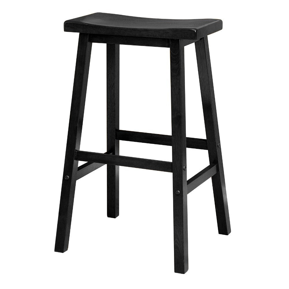 Satori Saddle Seat Bar Stool, Black