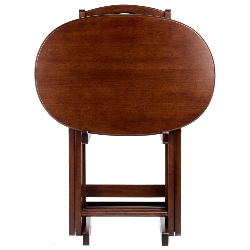 Nathan 5-Pc Snack Table Set Cappuccino WIN-40524