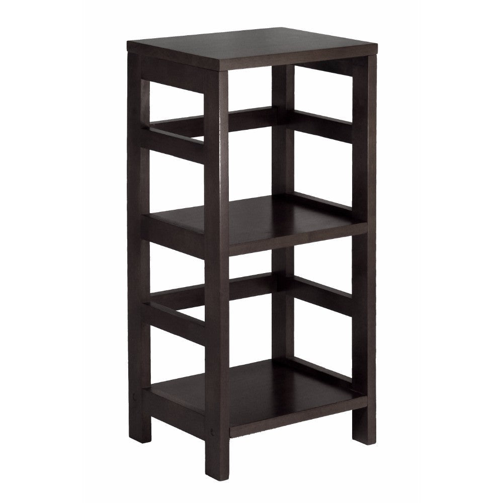 Leo 2-Tier Storage Shelf, Espresso