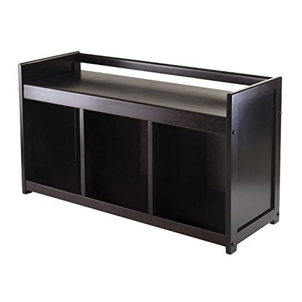 Addison Entryway Storage Bench, Espresso