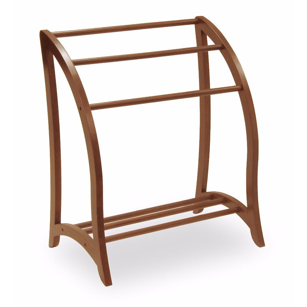 Betsy 3-Rod Blanket Rack, Walnut