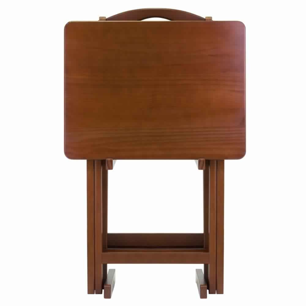 Alex 5-Pc Snack Table Set Walnut WIN-94533