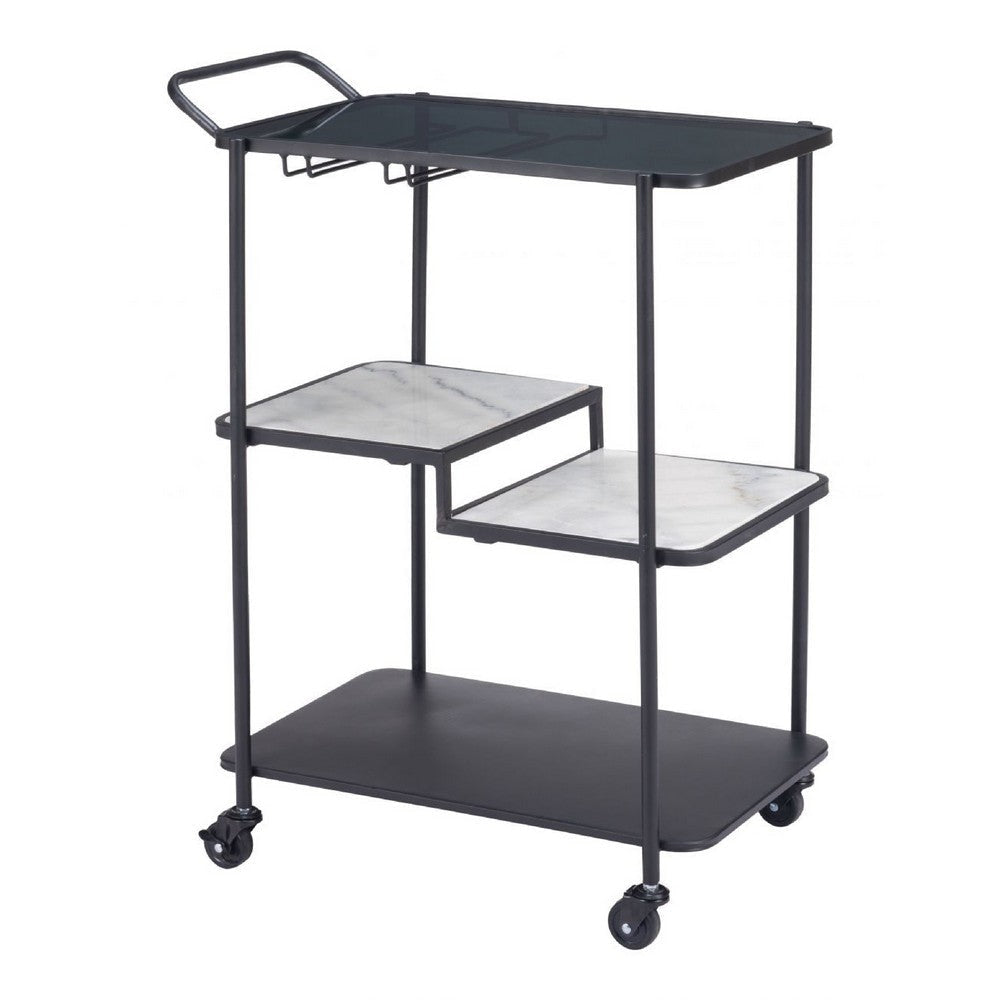 Constanza Bar Cart Black