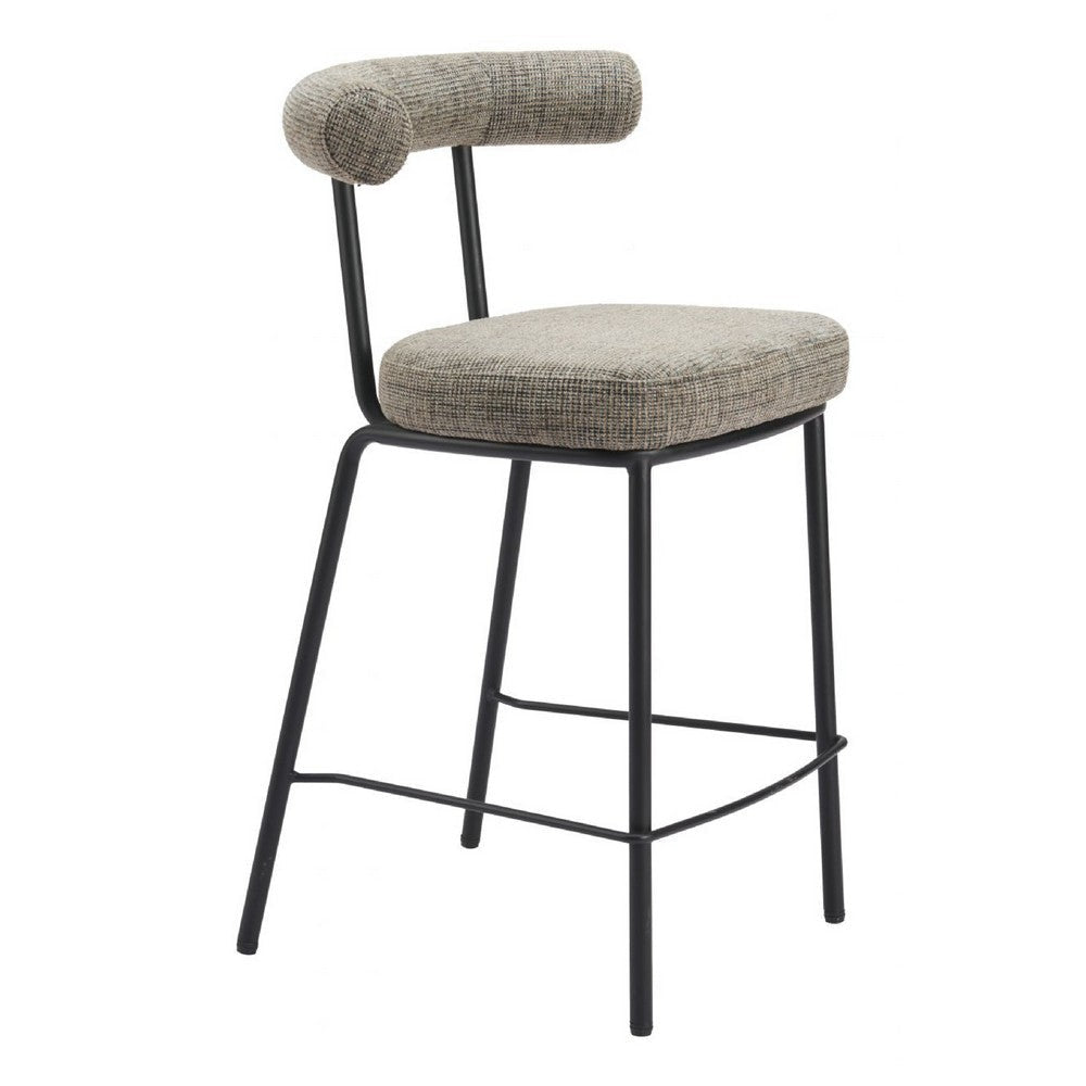 Kede Counter Stool Green Tweed