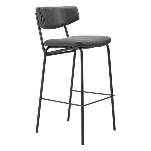 Charon Barstool (Set of 2) Vintage Black