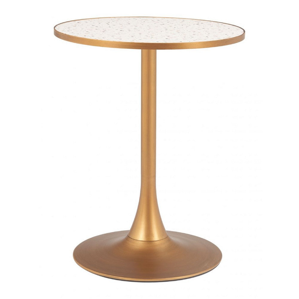 Bite Bistro Table Beige & Gold