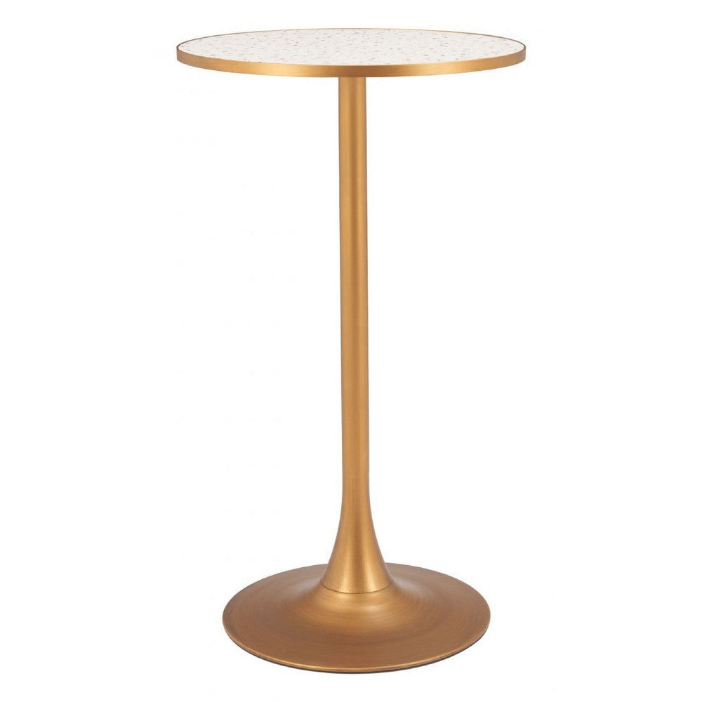 Bite Bar Table Beige & Gold
