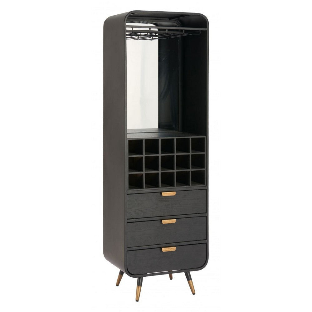 Magara Bar Cabinet Black