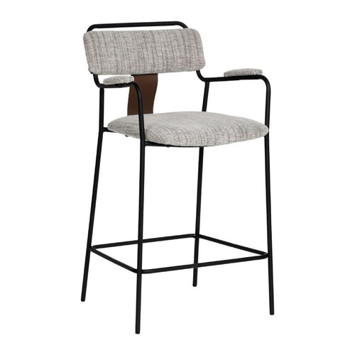 Couva Counter Stool (Set of 2) Gray Tweed