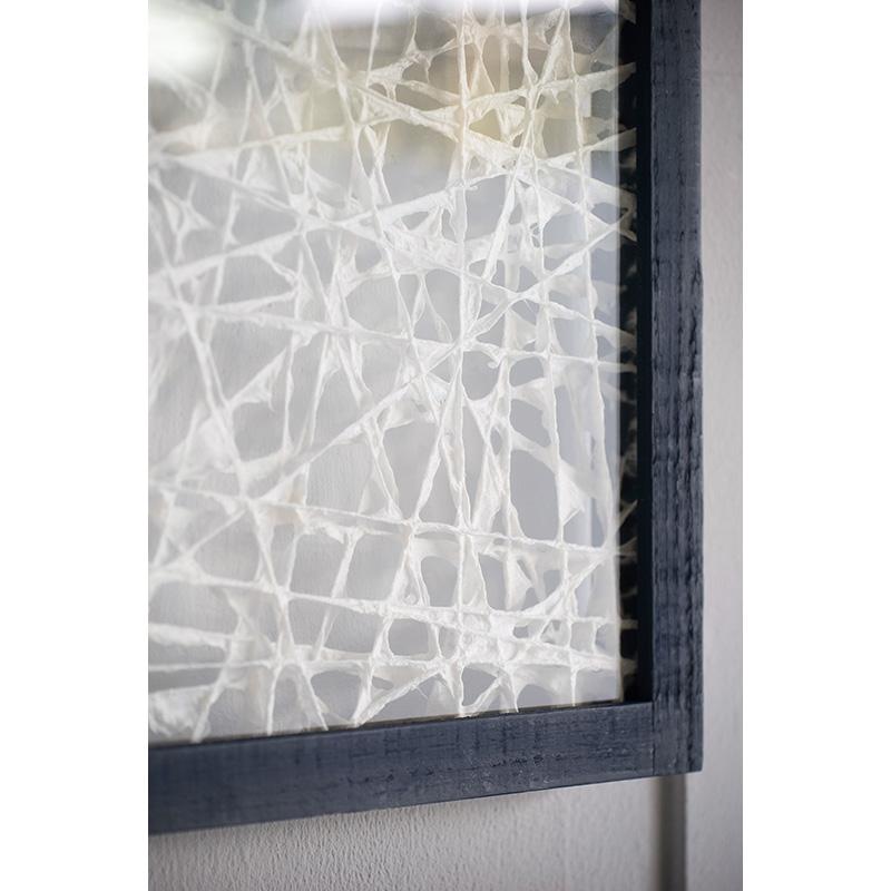 15 x 15 Abstract Starburst Wall Art Decor, Blue White Canvas by Casagear Home By Casagear Home