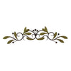32 Inch Olive Branch Metal Wall Decor Green And Brown 63084