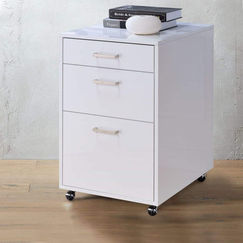 Modish File Cabinet | White Finish