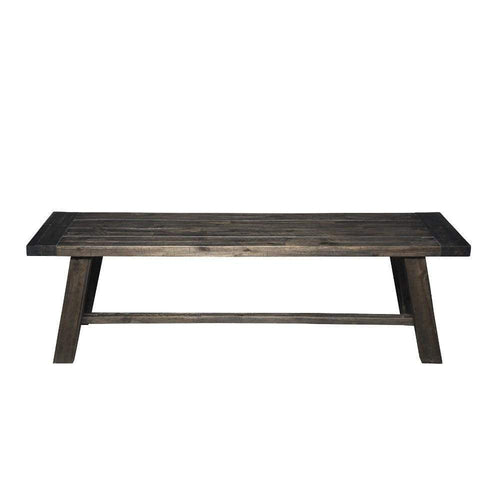 Bench | Transitional Style | Acacia Wood | Gray Finish