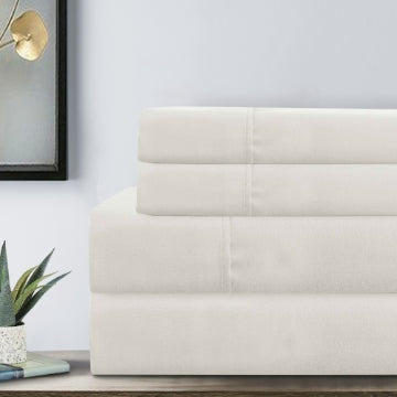 Lanester 3 Piece Twin XL Sheet Set | Polyester | White