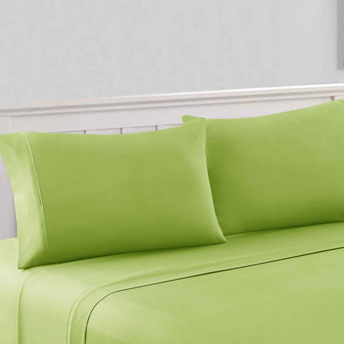 Bezons King Sheet Set | 4 Piece | Microfiber | Green