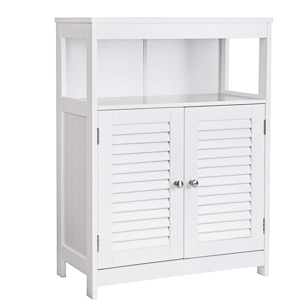 Bathroom Closet | 1 Shelf | 2 Door Cabinet | White