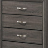 50 5-Drawer Chest with Chamfered Feet Gray BM215483