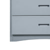 37 Wooden Chest with 4 Drawers and Recessed Handles Gray By Casagear Home BM219870