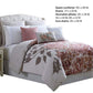 Ghent 8 Piece Queen Comforter Set with Floral Panel Print Multicolor By Casagear Home BM222751
