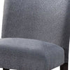 Curved Back Fabric Counter Height Chair,Set of 2,Gray & Brown By Casagear Home BM225971