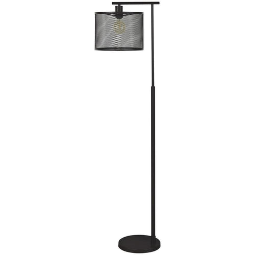 Floor Lamp | Metal Frame | Caged Shade | Dark Bronze