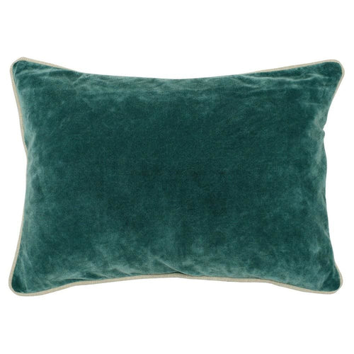 Throw Pillow | Rectangular | 20 x 14 | Piped Edges | Teal Green