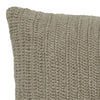 22 x 22 Throw Pillow with Hand Knit Details Brown By Casagear Home BM228830