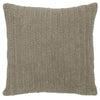 22 x 22" Throw Pillow with Hand Knit Details, Brown By Casagear Home