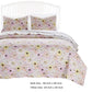 Milan 2 Piece Blooming Flowers Twin Quilt Set White and Pink By Casagear Home BM231047